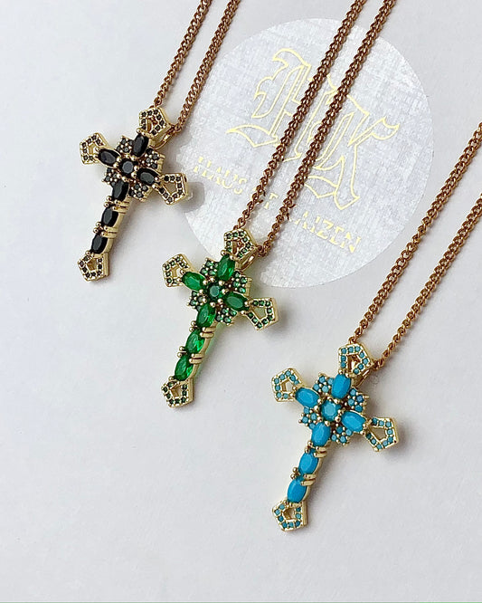 Santorini Cross Necklace