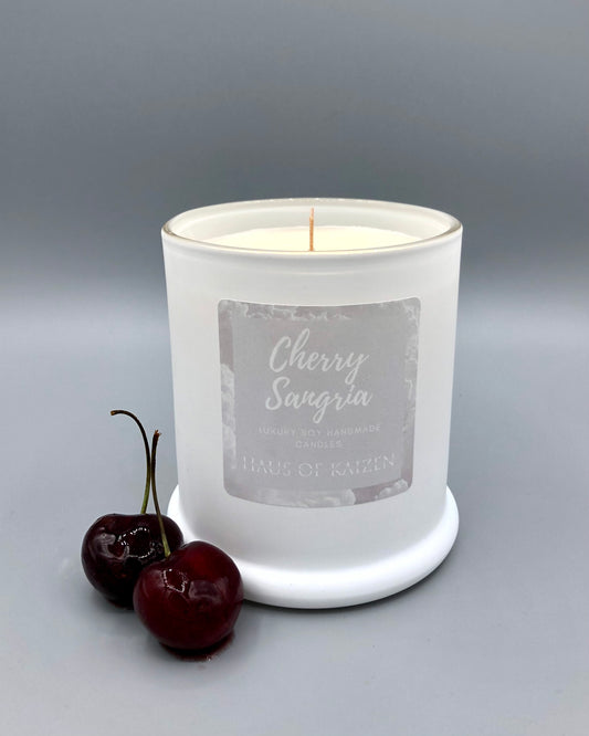 Cherry Sangria Scented Hand-Poured Soy Wax Candle