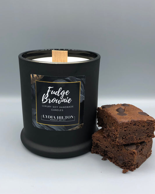 Fudge Brownie Scented Hand-Poured Soy Wax Candle