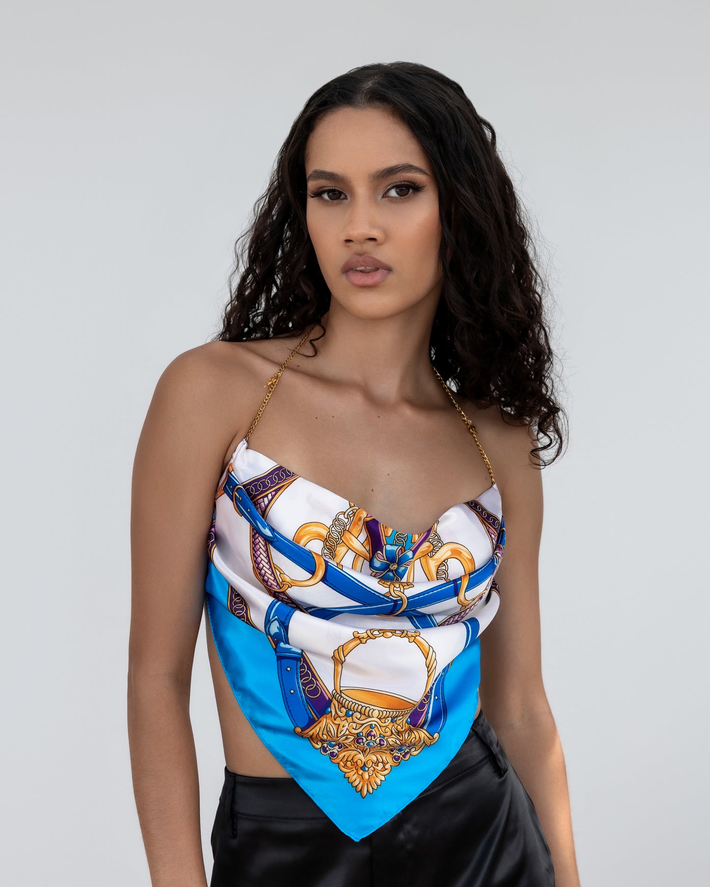 Bleu Poise Halter Top Set